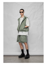 Double Pocket Split Hem Loose Tee