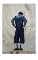 Pleated Draped Cropped Dress Pants