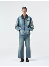 Turkish Washed Frayed Straight Jeans