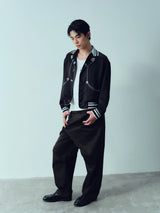 Army Green Dual Waist Casual Pants
