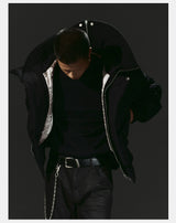 Dark 3M Oversized Hooded Bomber Jacket