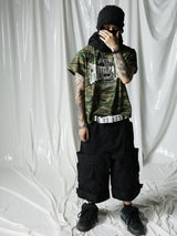 Olive Camo Crack Print Tee