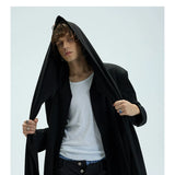 Thick Multi-Wear Hooded Scarf Blazer Coat