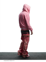 Double Waistband 3D Tiger Flare Jeans