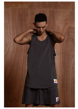 Green Grey Men's Sports Tank Tops