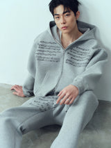 Vintage Music Print Sweatshirt Set