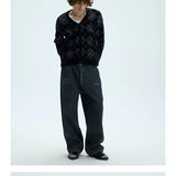 Two Tone Faux Fur Plaid Cardigan