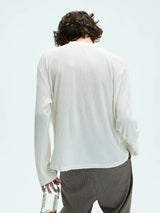 Vintage Printed Loose Sheer Cotton Tee