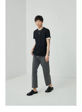 Vintage Washed Straight Ankle Jeans