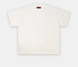 Loose Ivory Printed Short Sleeve Tee