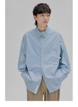 Striped Paneled Pocket Shirt