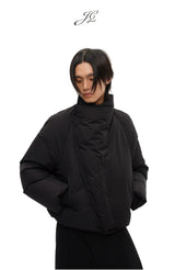 Magnetic Zipper Turtleneck Down Jacket
