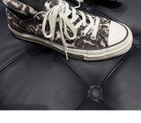 Leopard Print 1970s Long Tongue Sneakers