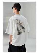 Oversized Heavyweight Printed Embroidered Tee