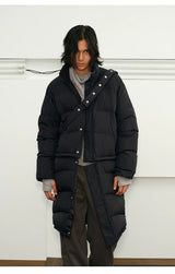 Versatile 90% Down Detachable Waterproof Jacket