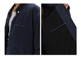 Men's Washed Patchwork Leather Jacket