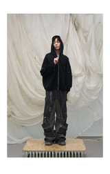 Double Hook Leather Rope Pants Chain