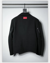 Dark Matte High Collar Zip Jacket