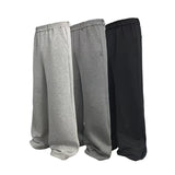 Flared Space Cotton Sweatpants With Pockets