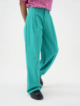 Multicolor Men's Loose Straight Cotton Pants