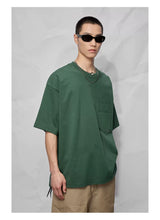 Double Pocket Split Hem Loose Tee
