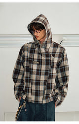Men's Vintage Asymmetric Fleece Jacket
