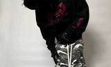 Washed Distressed Camo Cargo Pants