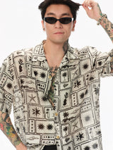 Island Star Linen Blend Hawaiian Shirt