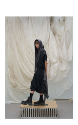 Cropped Washed Detachable Pocket Sweatpants