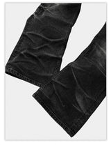 Stretchy Washed Flared Jeans