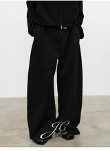 Curved Knife Pleated Wrinkle-resistant Pants
