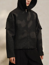 Black Hooded Zip Bee Keeper Jacket