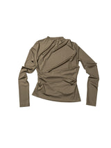 Wrinkled Slim Fit Long Sleeve Top