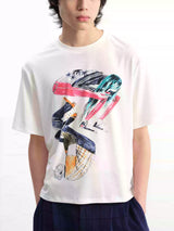 Short Sleeve Tai Chi Print Tee