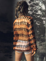 Vintage Punk Loose Fishnet Knit Sweater