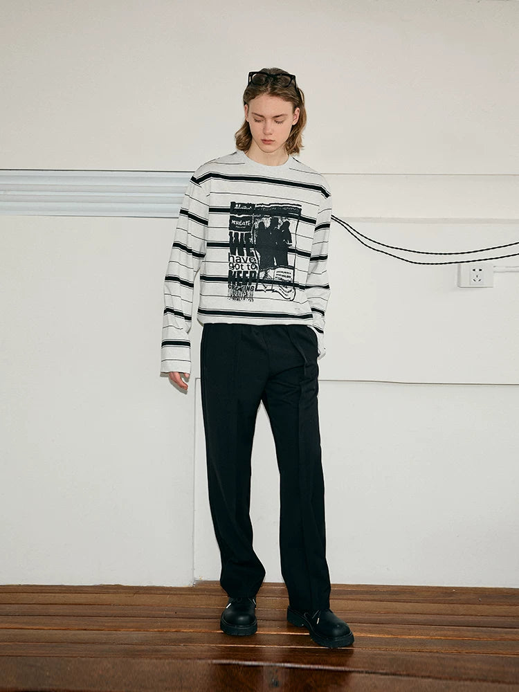 Men's Cleanfit Straight Casual Trousers