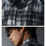 Unisex Cleanfit Multi-color Fringed Plaid Shirts