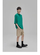 Vintage Ribbed Half Sleeve Tees