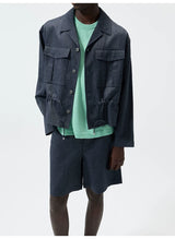 Hemp Blend Denim Jackets & Shorts