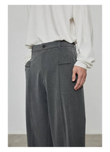 Casual Cropped Elastic Waist Pants