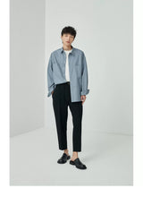 Split Pocket Basic Cotton Shirt