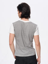 Men's Skull Print Plaid Tees