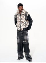 Men's Winter Fur Patchwork Padded Coat
