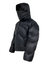 Duck Down Jacket With Removable Mask