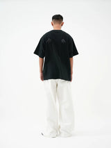 Black Sequin Devil Wing Tee