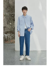 80s Cotton Oxford Asymmetric Pocket Shirt