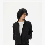 Soft Space Cotton Boxy Zip Sweatshirt