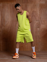 Green Grey Men's Sports Tank Tops