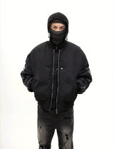 Graffiti Embroidered Printed MA1 Bomber Jacket