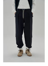 Tapered Drawstring Pocket Cargo Pants